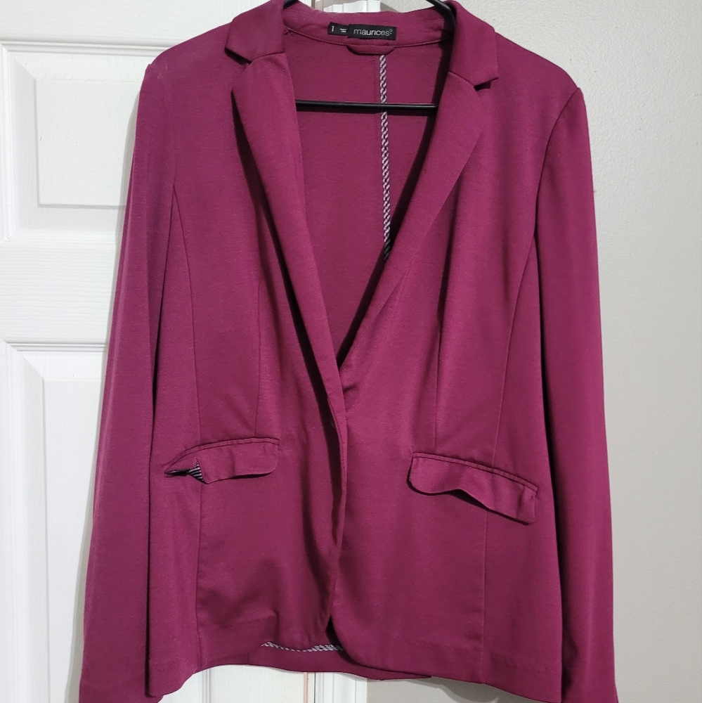 Maurices Burgundy Blazer